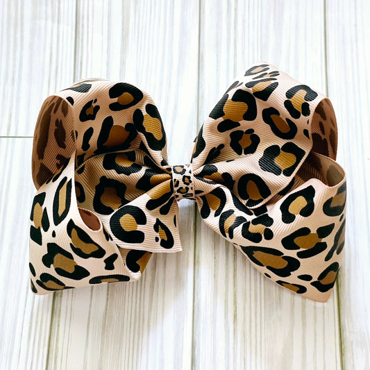 Leopard Boutique Hairbow