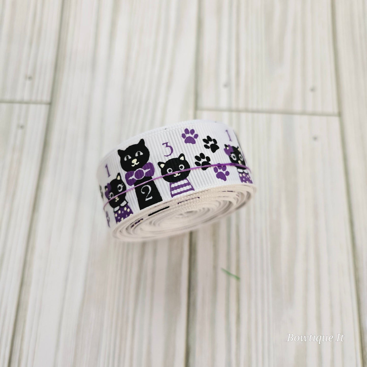 5y - Cats & Paws Ribbon