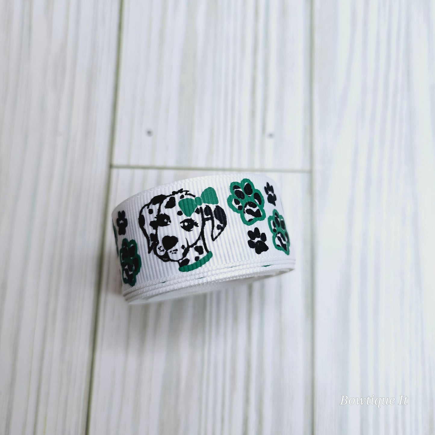 5y - Dalmation Dog Ribbon