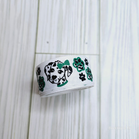 5y - Dalmation Dog Ribbon