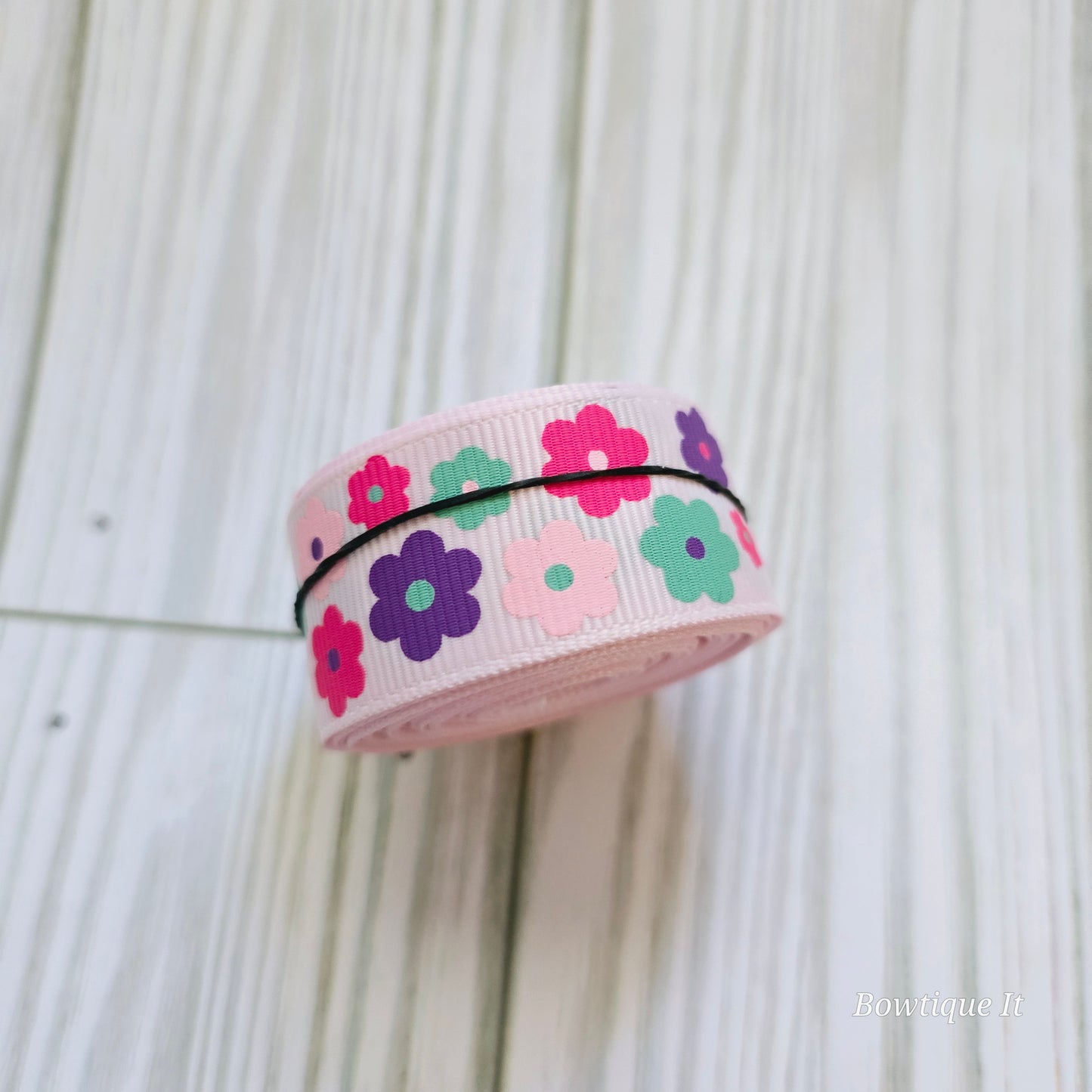 5y - Colorful Flowers Ribbon