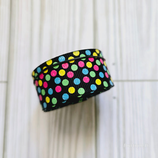 5y - Colorful Small Polkadots Ribbon