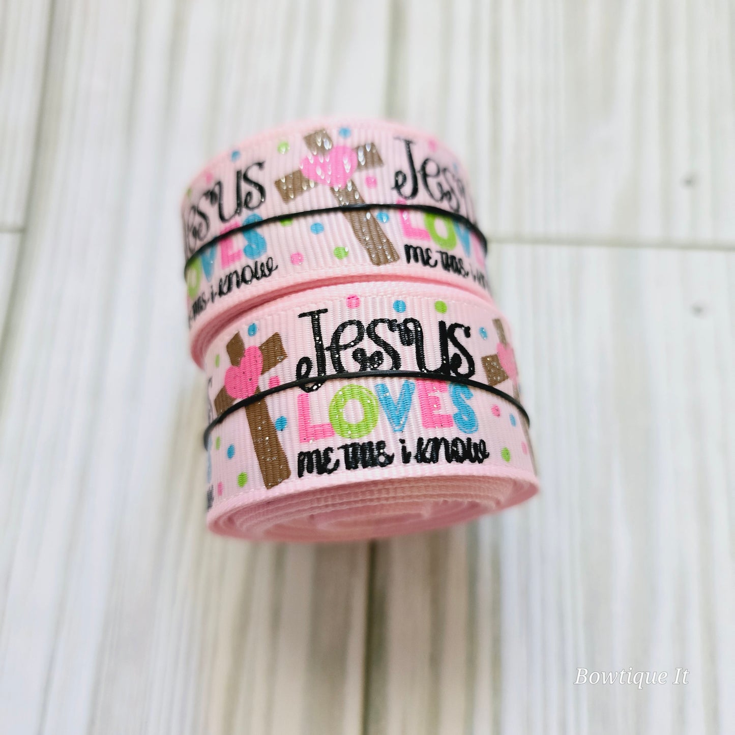 5y - Jesus Loves me this I know Ribbon