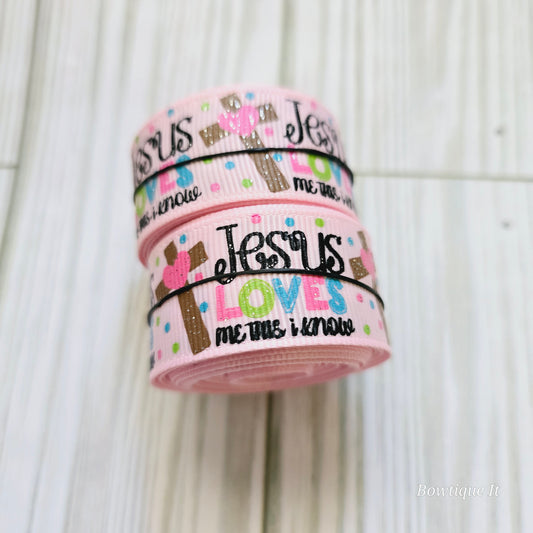 5y - Jesus Loves me this I know Ribbon