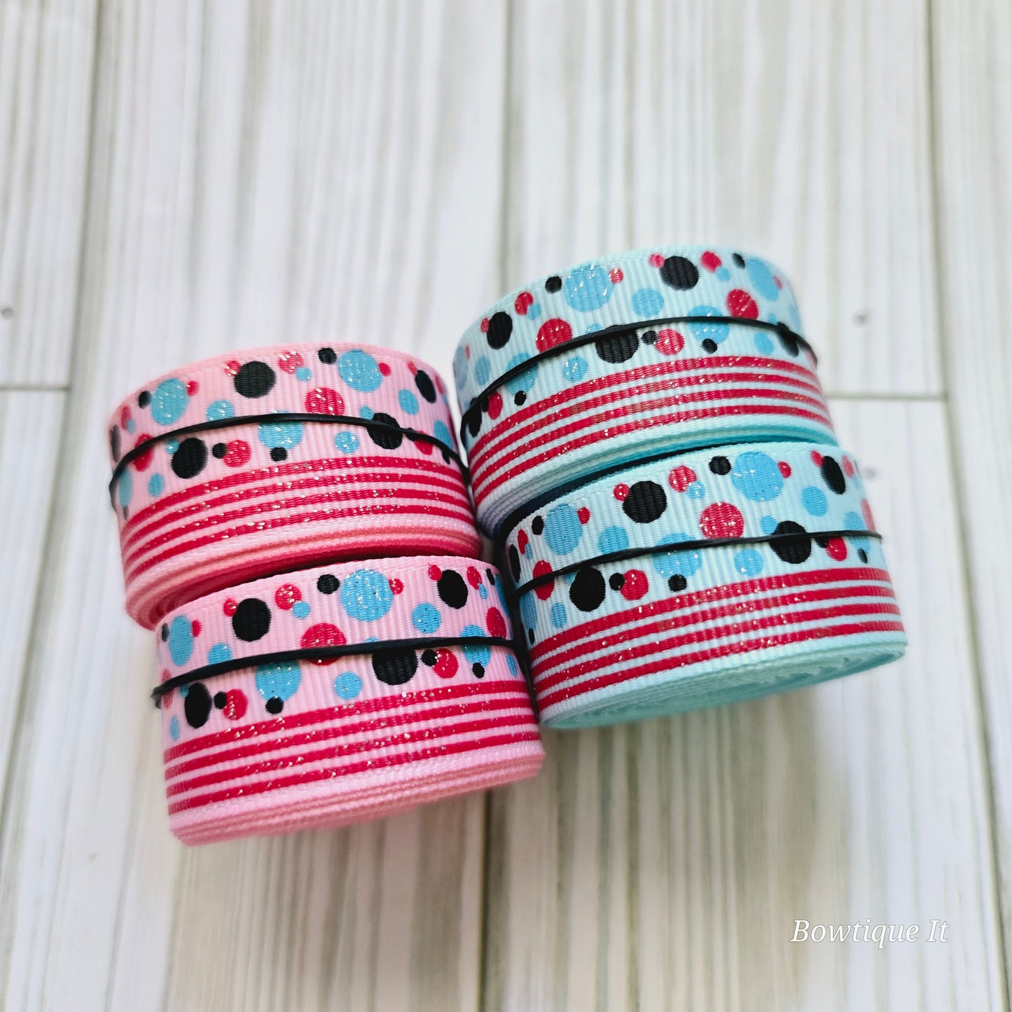 5y - Dizzy Dots & Stripes Ribbon