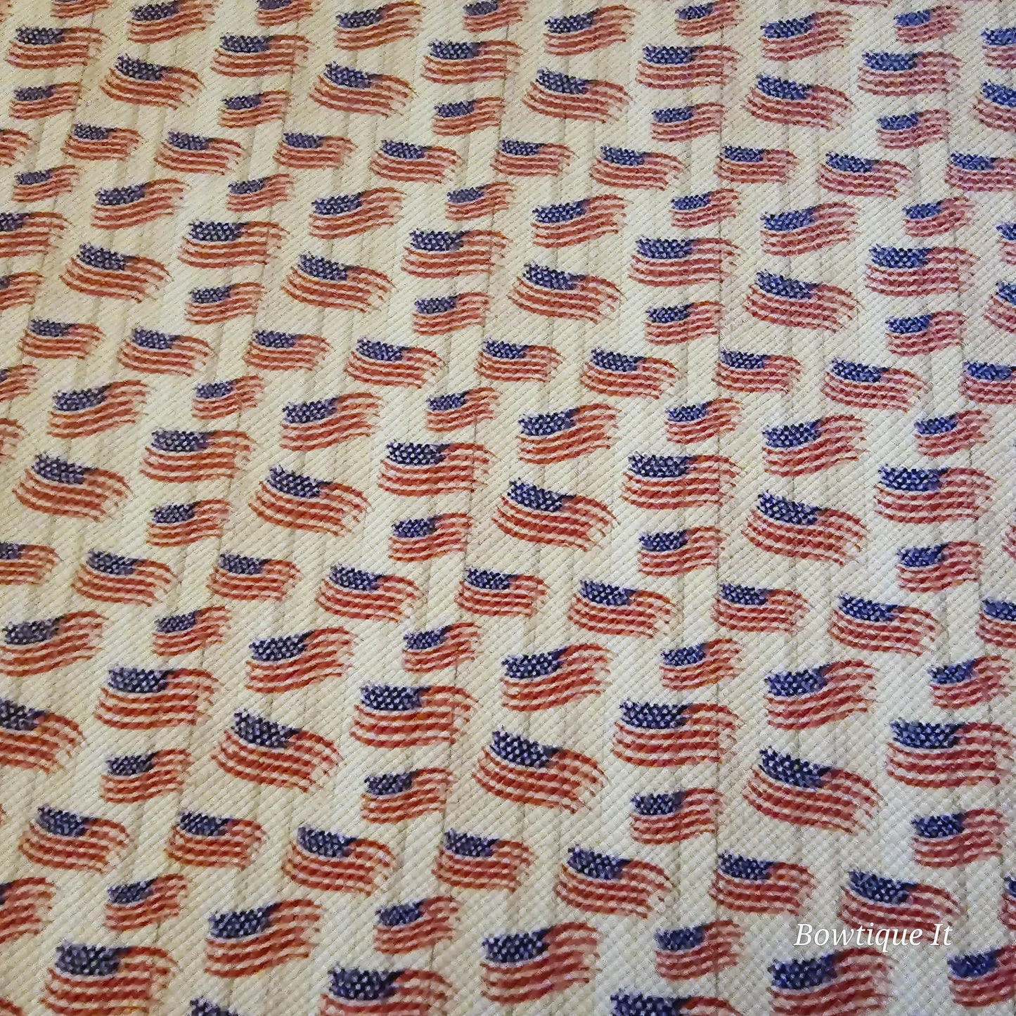 Patriotic Flag Faux Leather