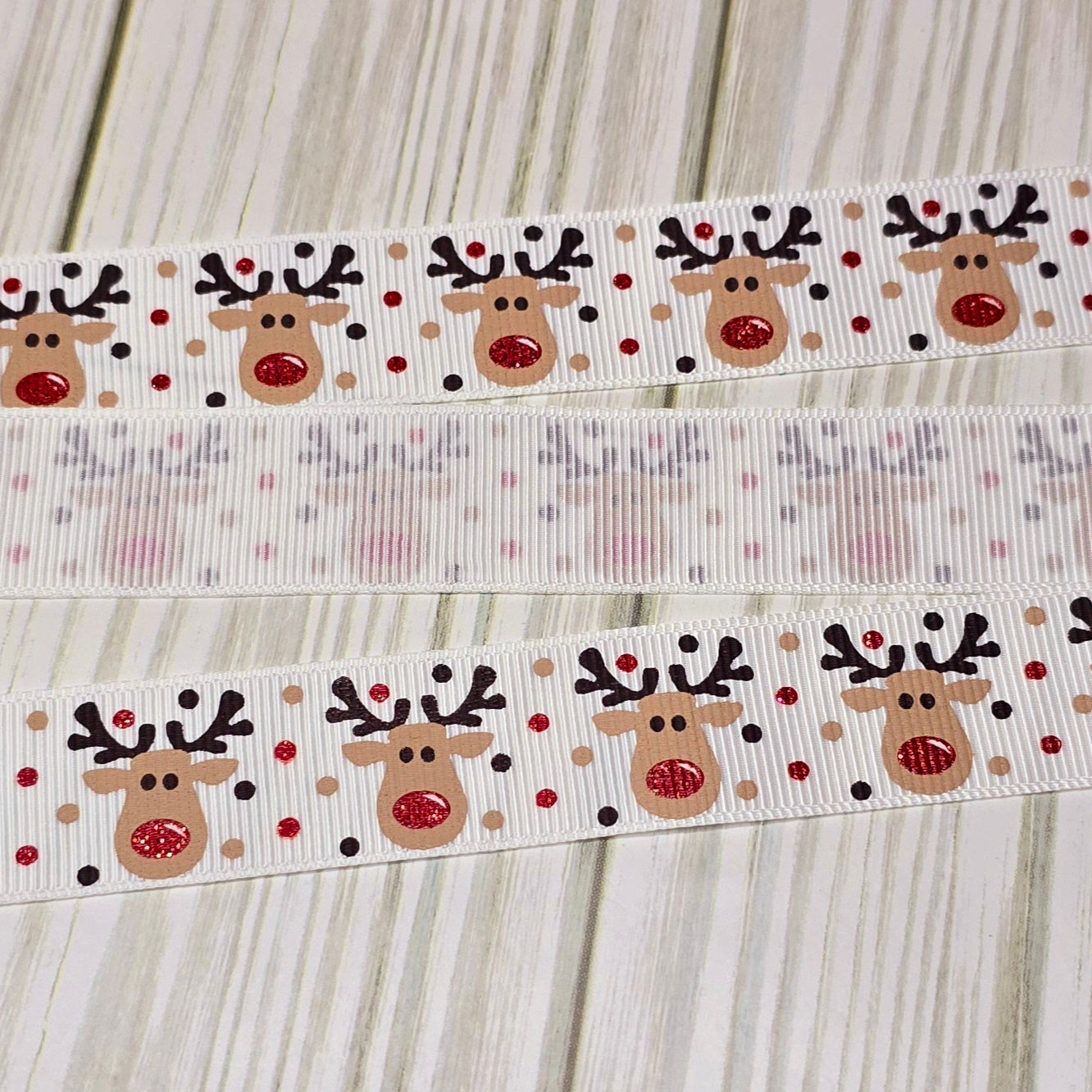 Red Nose Reindeer Ribbon