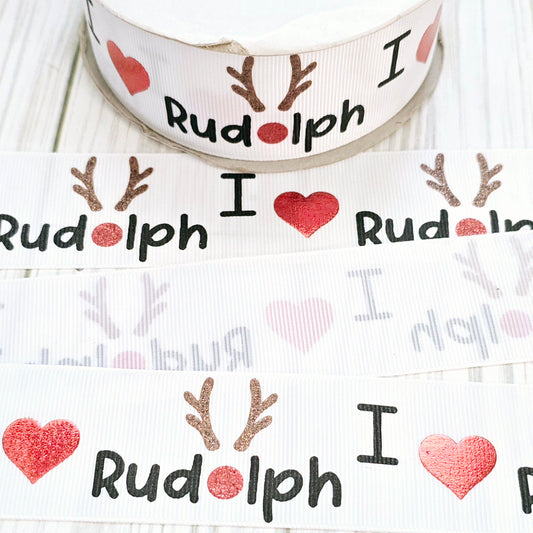 I Love Rudolph Ribbon