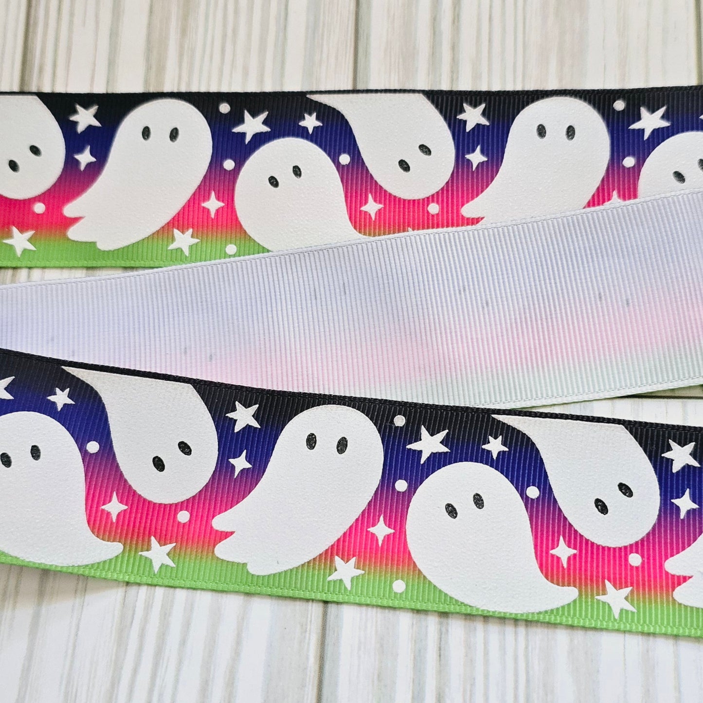 Glow Ghost & Stars Ribbon