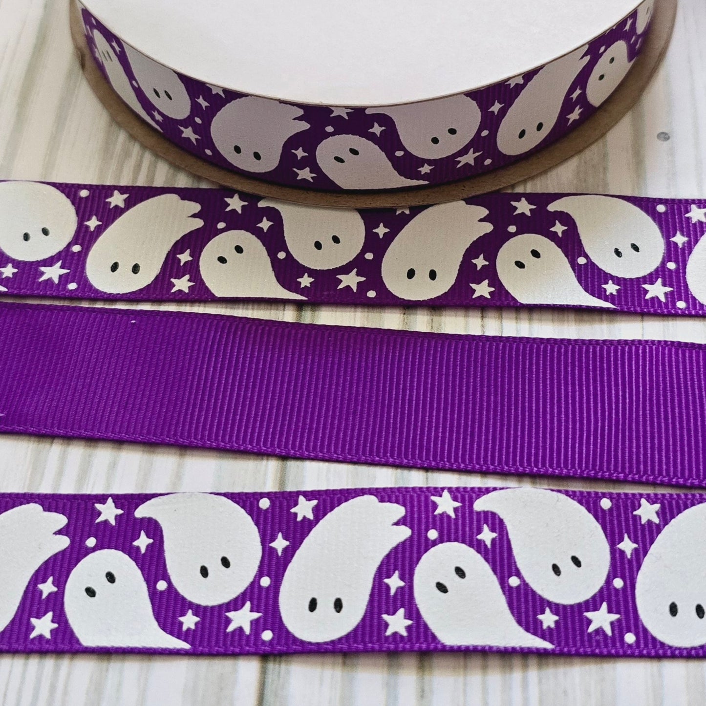 Glow Ghost & Stars Ribbon