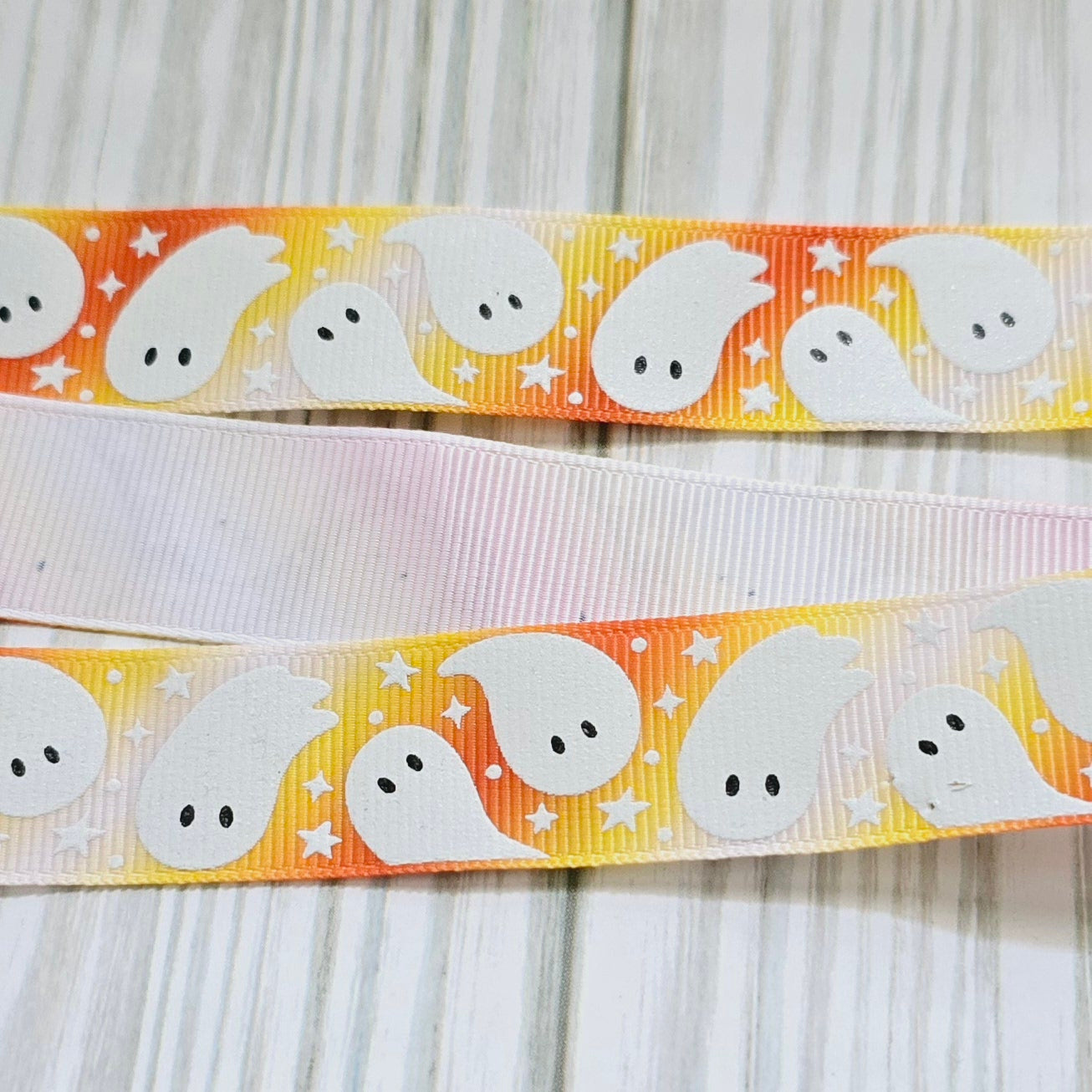 Glow Ghost & Stars Ribbon