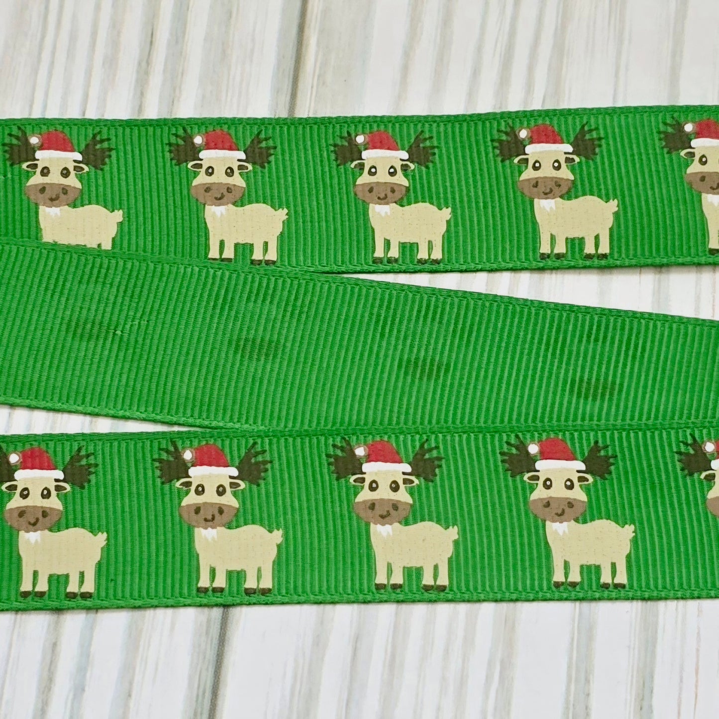 Christmas Moose Ribbon