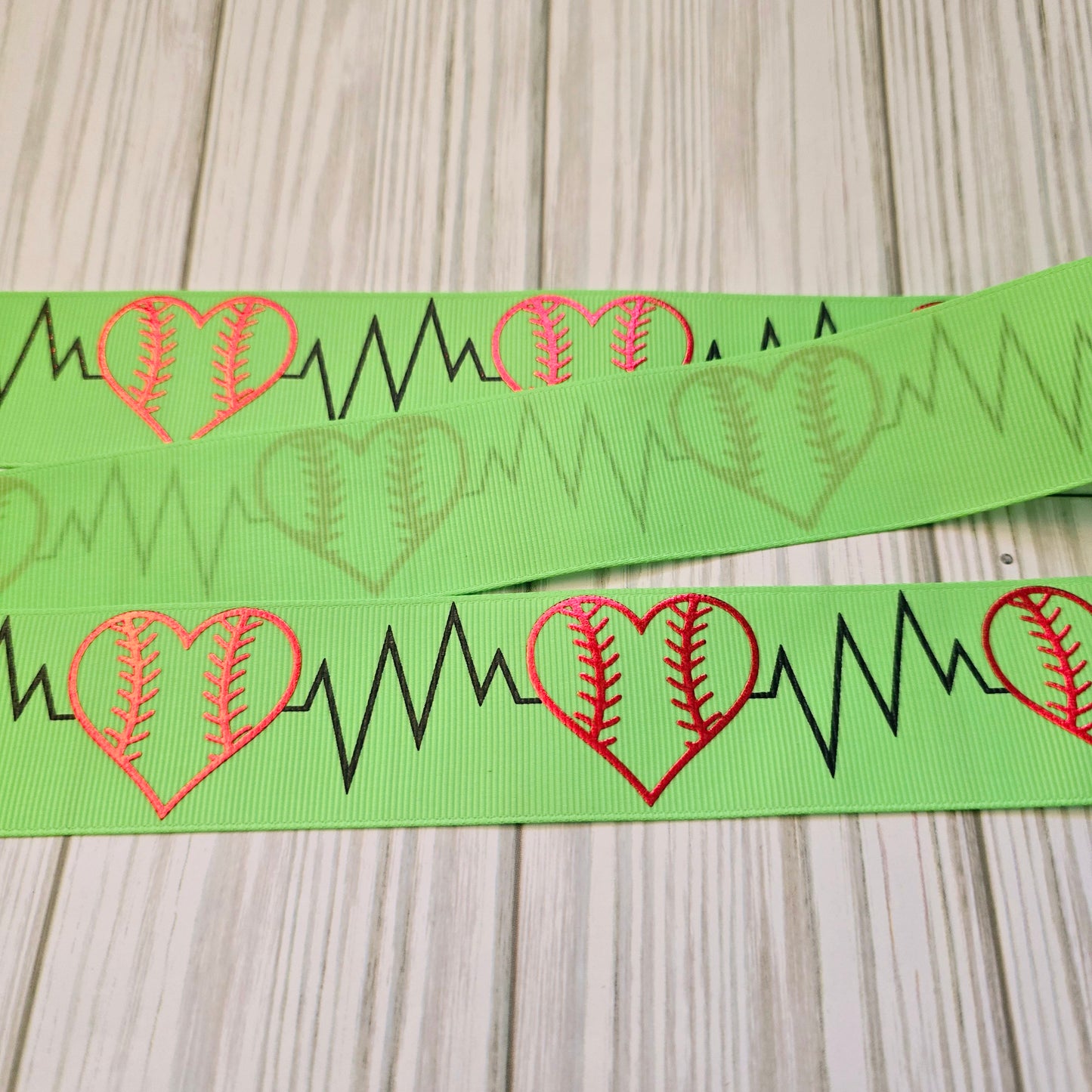 Baseball/Softball Heartbeat Ribbon