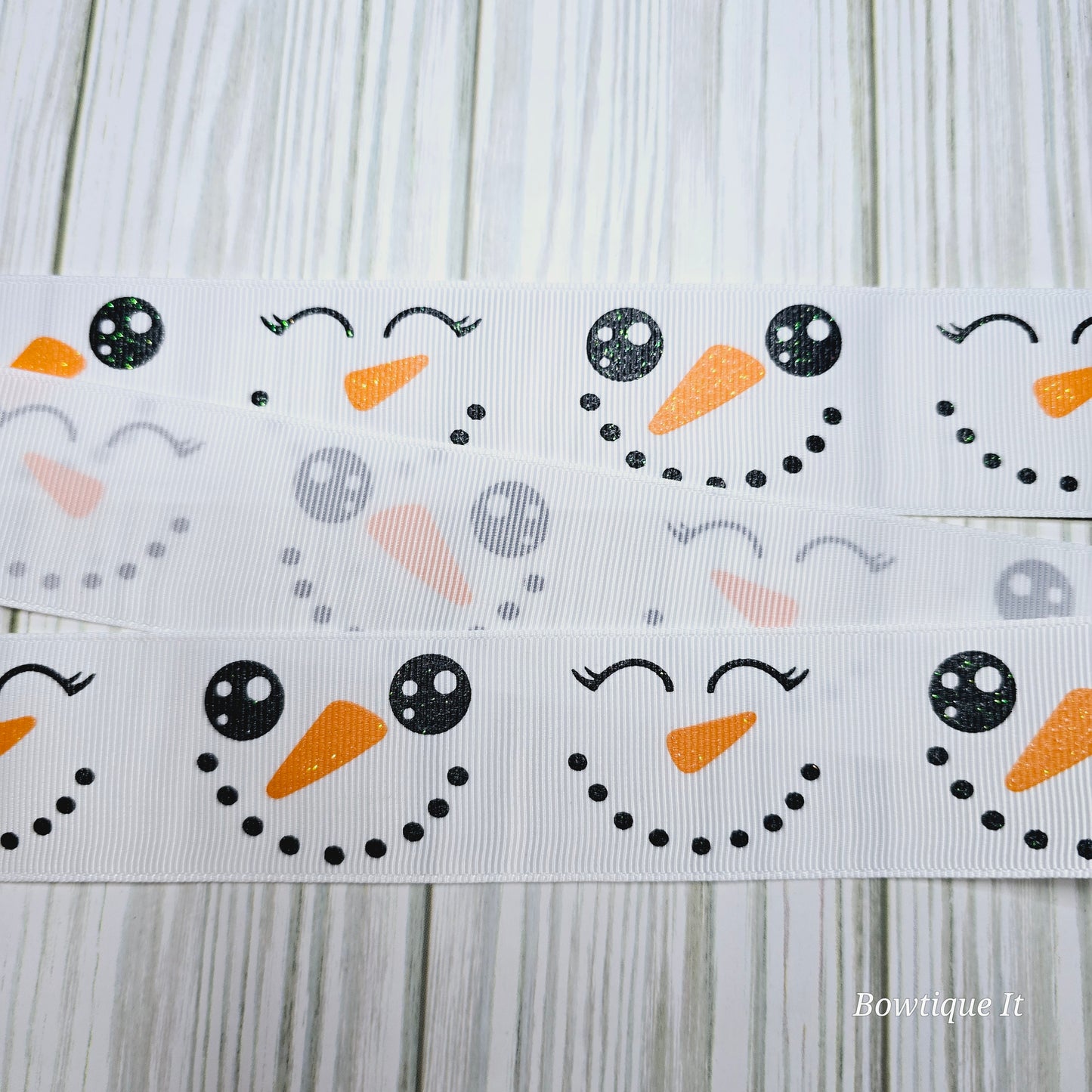 Snowman Faces Ribbon