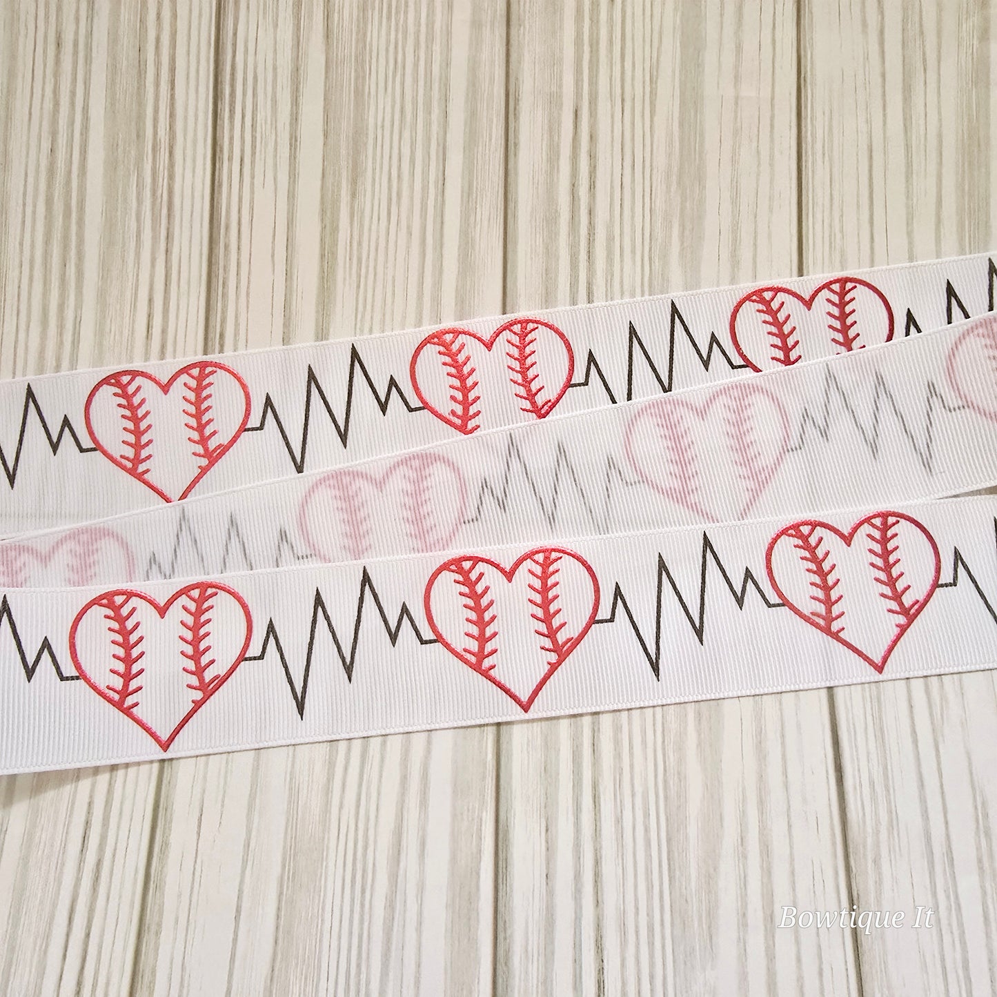 Baseball/Softball Heartbeat Ribbon