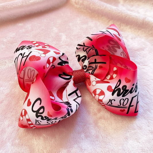 Christmas is so Fetch Boutique Hairbow