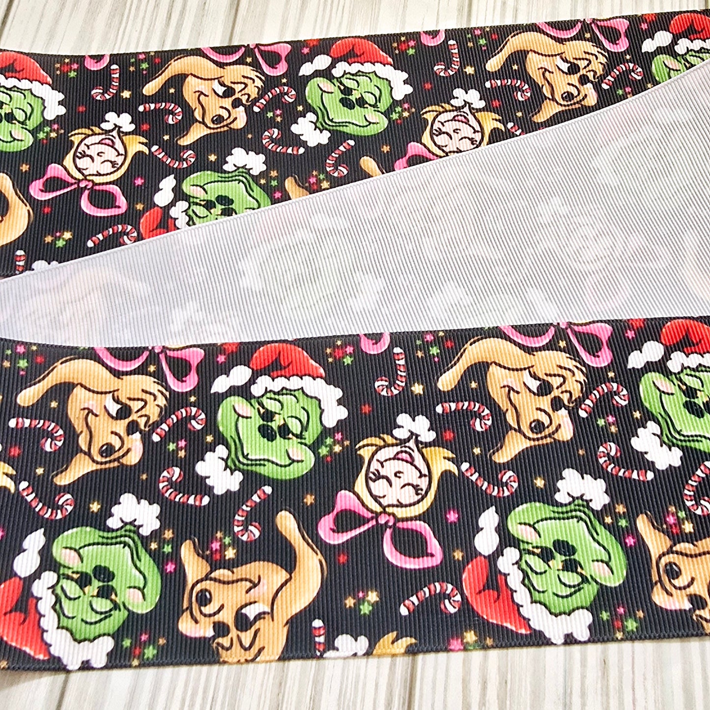 Grinchy Pup Ribbon