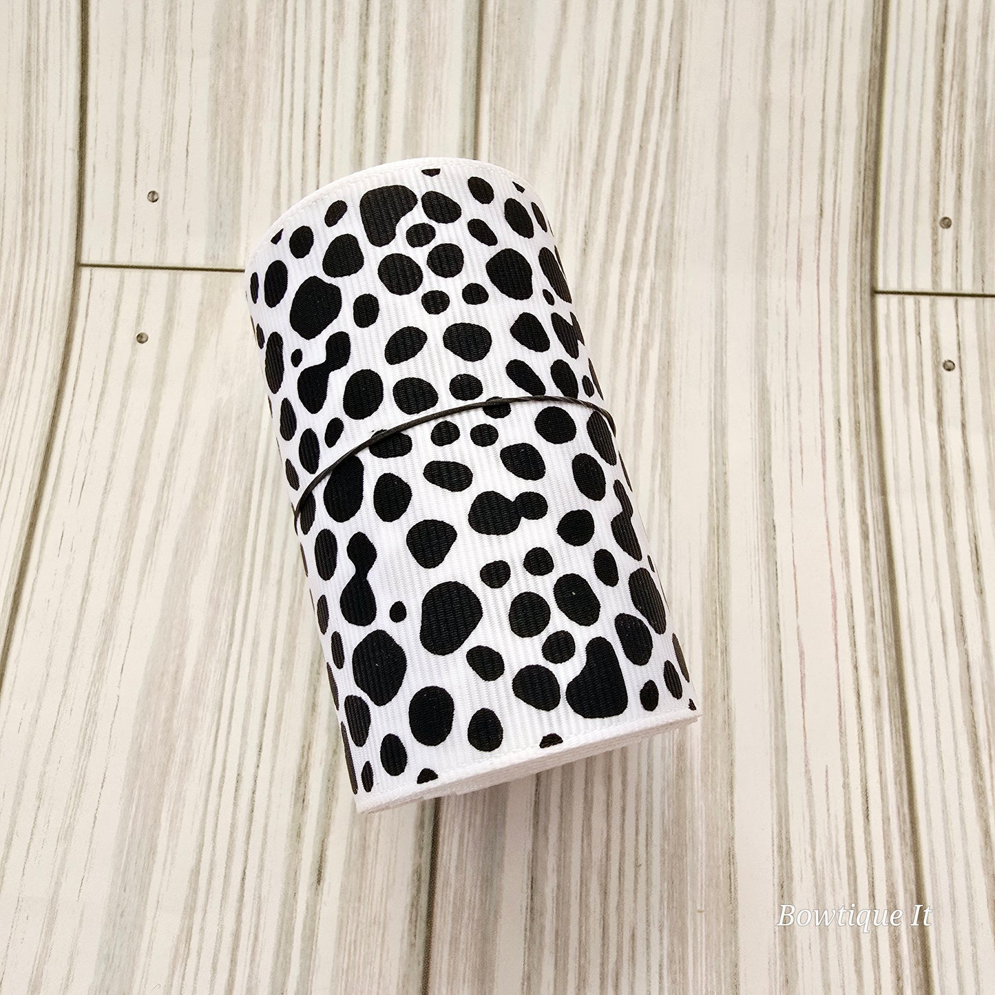 5y - 3" Dalmation Spots Ribbon