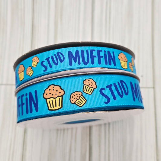 Stud Muffin Grosgain Ribbon