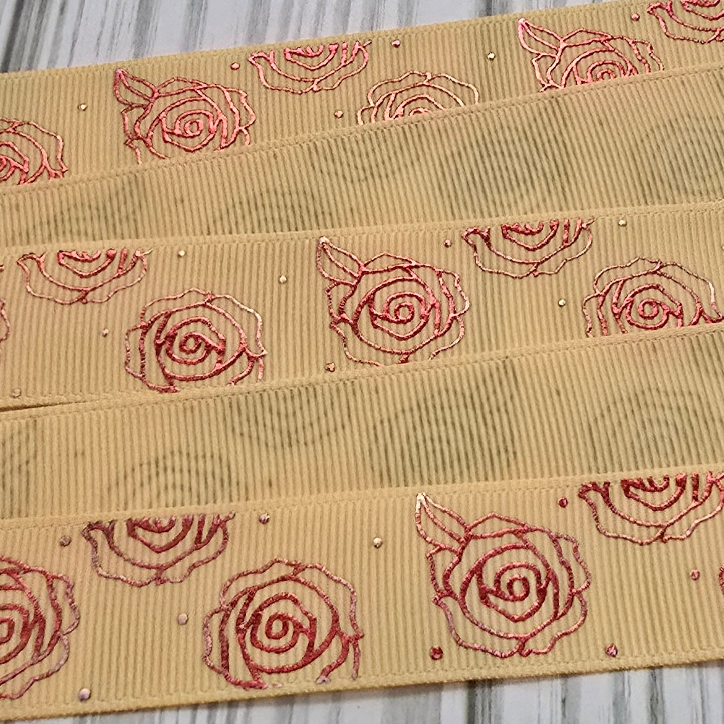 Roses Grosgrain Ribbon