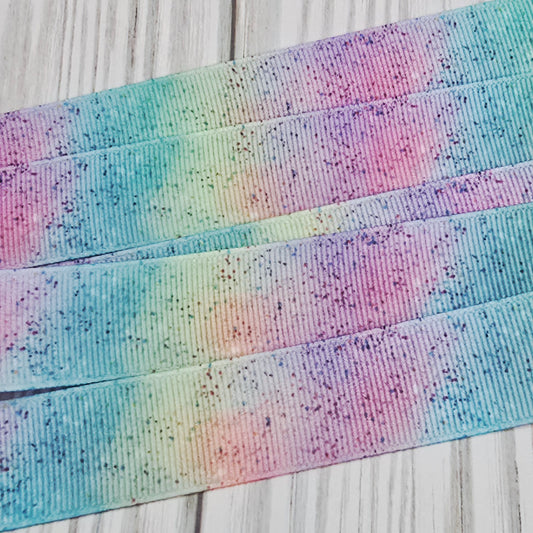 Pastel Confetti Ombre Grosgrain Ribbon