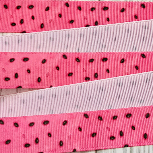 Watermelon Seed Grosgrain Ribbon