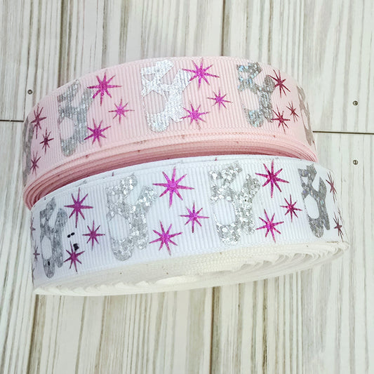 Ballet Slippers & Starburst Grosgrain Ribbon