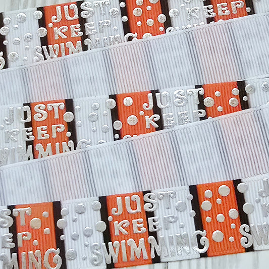 Just Keep Swimming Grosgrain Ribbon