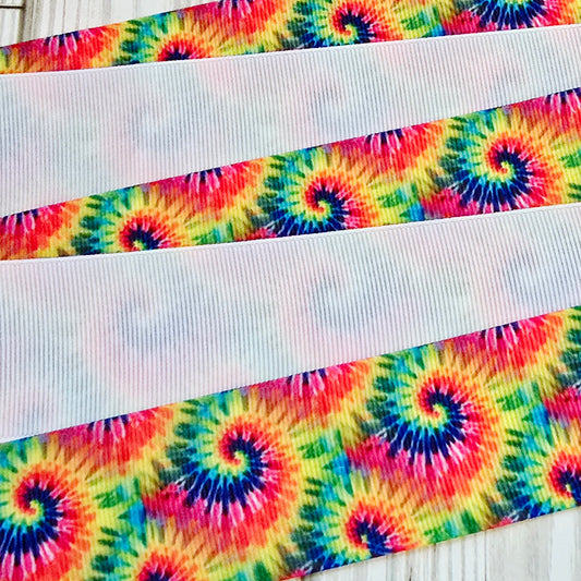 Bright Tie Dye Fun Grosgrain Ribbon