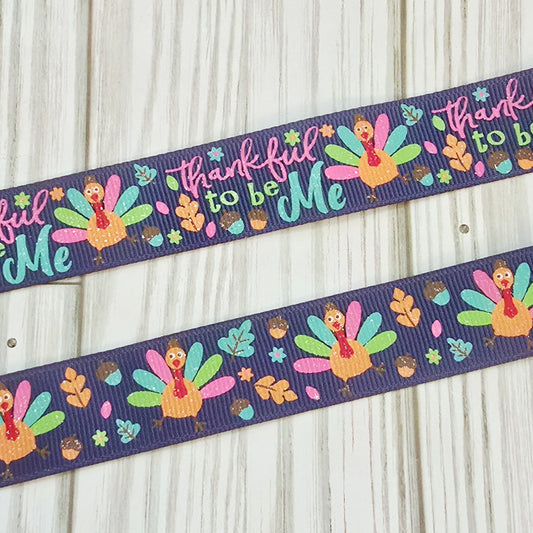Thankful to be Me Turkey Grosgrain RIbbon Collection