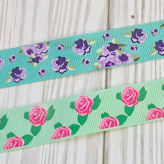 Beautiful Roses Grosgrain Ribbon