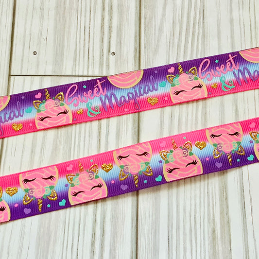 Sweet & Mangical Unicorn Cookie Grosgrain Ribbon Collection