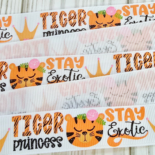 Tiger Princess Grosgrain Ribbon