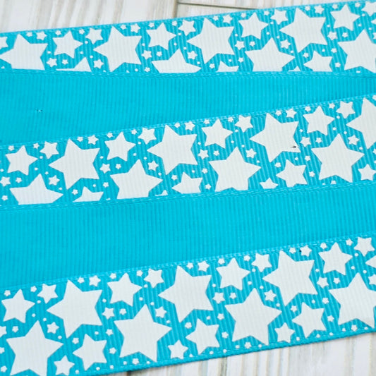 Scatter Stars Grosgrain Ribbon