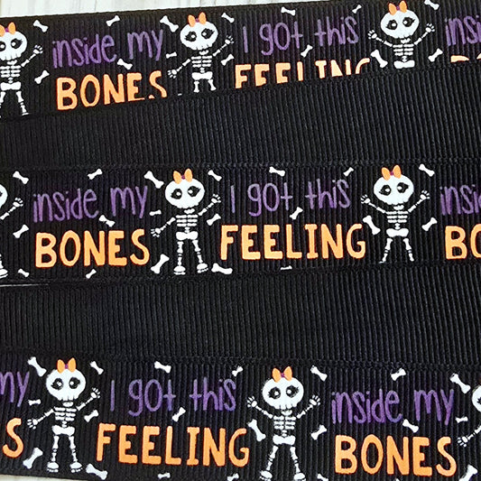 Inside My Bones Grosgrain Ribbon