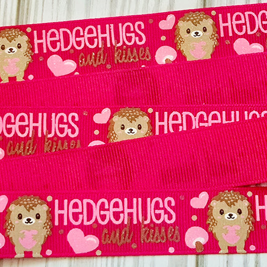 HedgeHugs and Kisses Grosgrain Ribbon