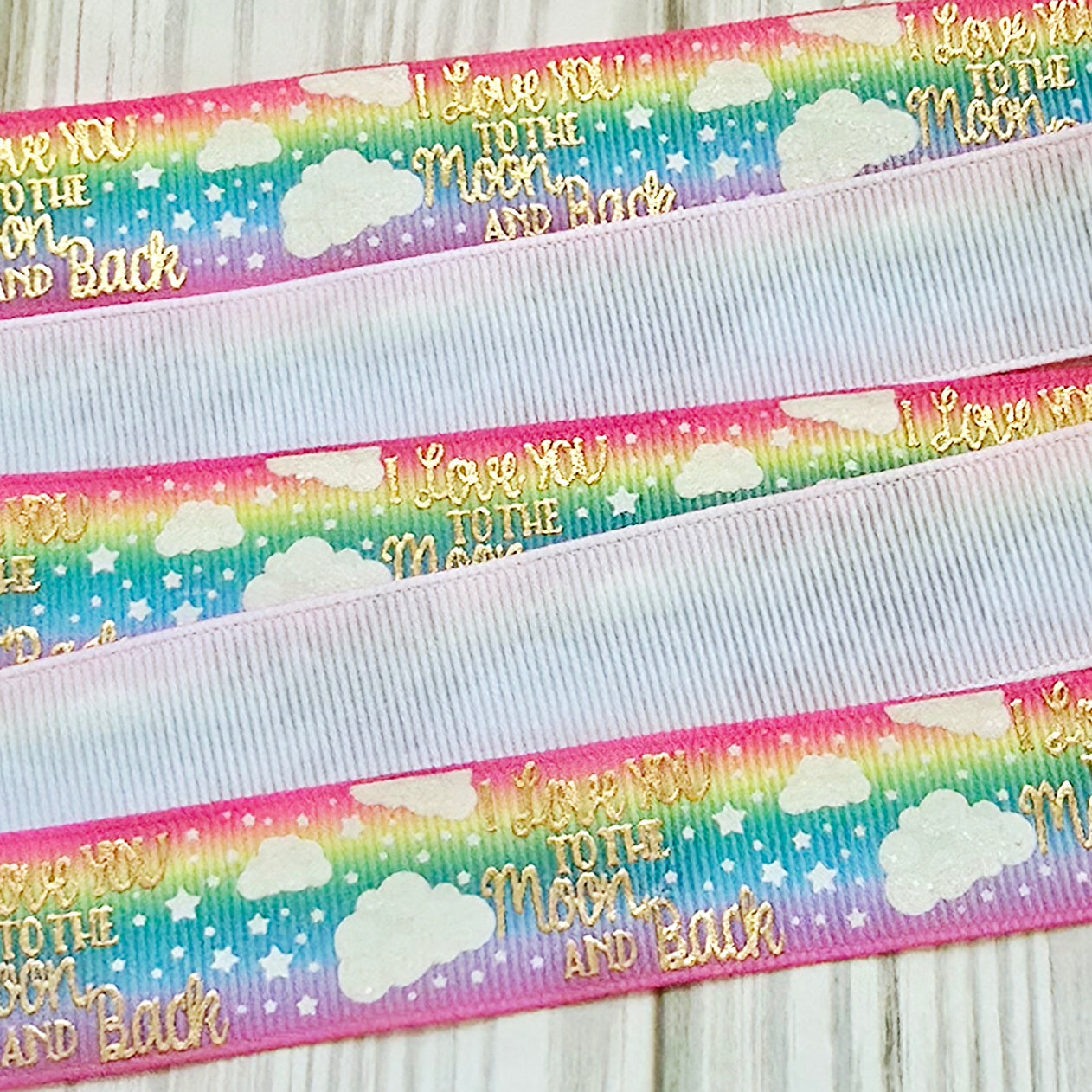 To The Moon and Back Grosgrain Ribbon
