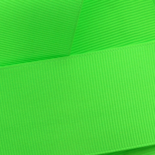 #556 Acid Green Grosgrain Ribbon