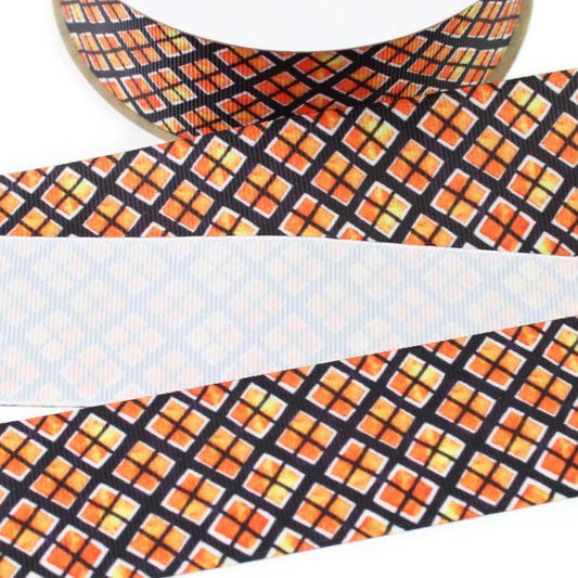 Halloween Argyle Ribbon